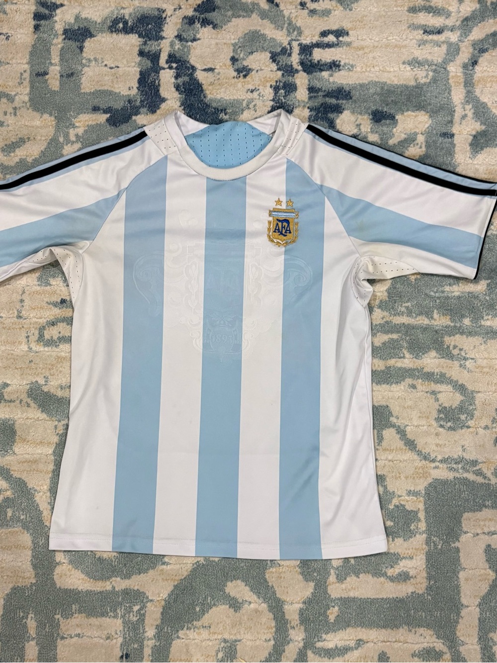 Argentina National Team Blue & White Youth Soccer Jersey